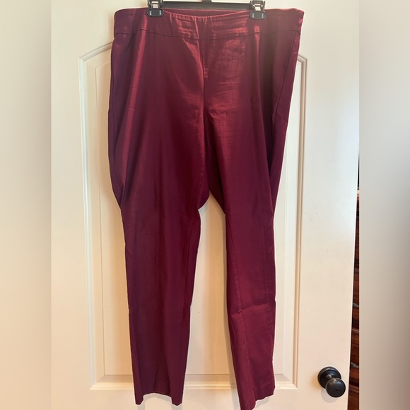 Kim Rogers maroon size 18W average dress pants. - Picture 1 of 4